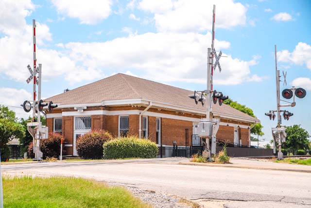 Historic Terrell Texas train depot